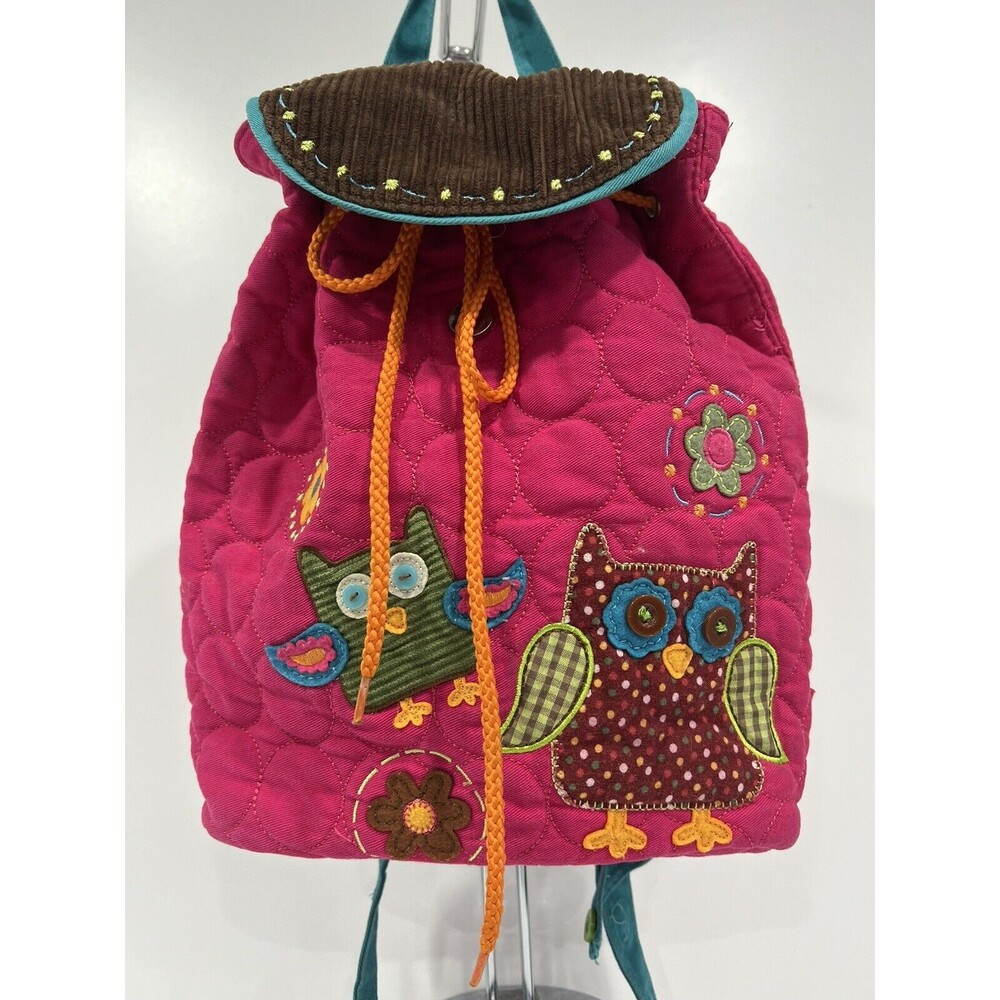 Stephen Joseph Owl Backpack 12x12 Kids Pink small trendy